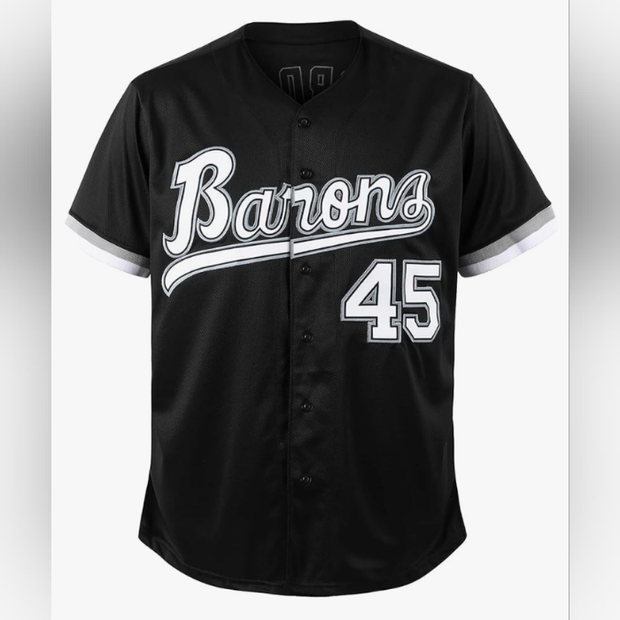 Michael Jordan Birmingham Barons Black Baseball Jersey 45 Brand New